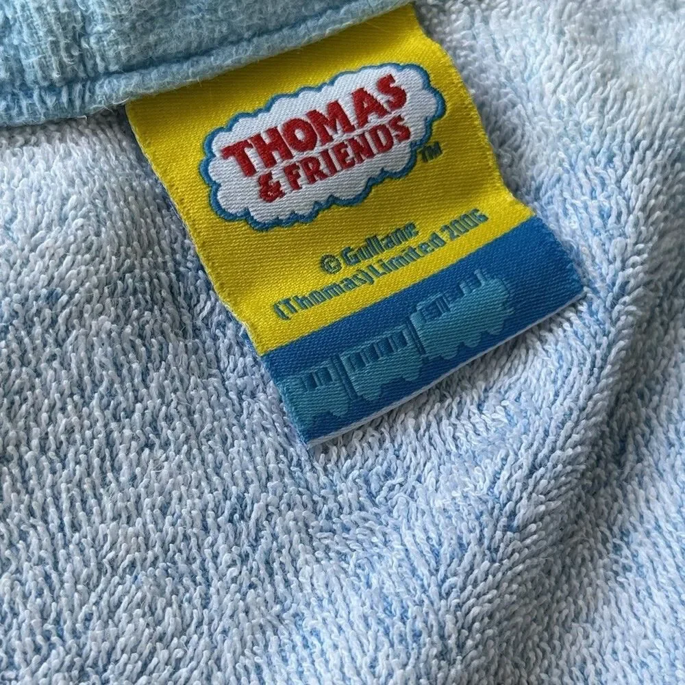 Vintage Y2K Thomas and Friends Beach Towel Thomas the Train Percy Blue Swim Pool